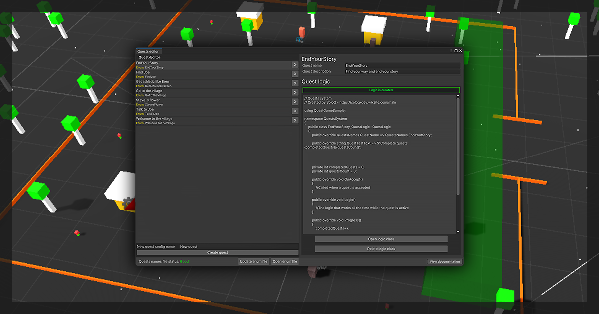 Quests system for Unity | Game Toolkits | Unity Asset Store