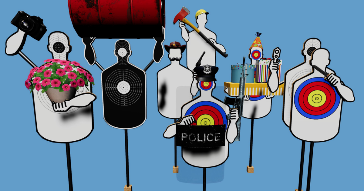 Shooting Range Low Poly Modular Targets | 3D Guns | Unity Asset Store