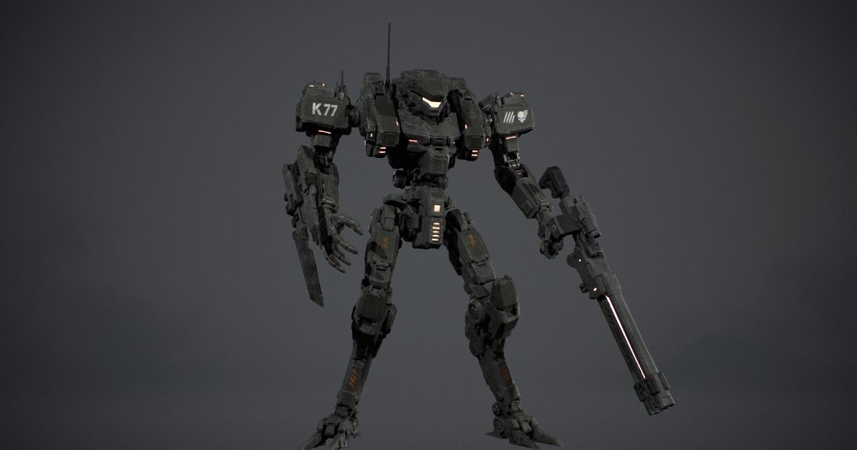 Light Tactical Mech | 3D Robots | Unity Asset Store