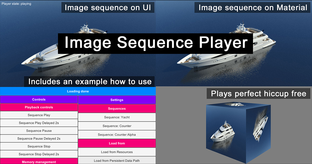 Unity Frame Sequence Image Sequence Player | Animation Tools | Unity Asset Store