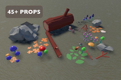 Stylized Forest Ground Clutter Pack