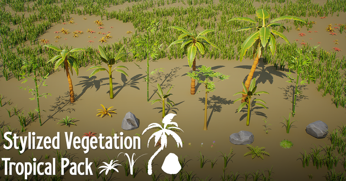 Stylized Vegetation: Tropical Pack | 3D Plants | Unity Asset Store