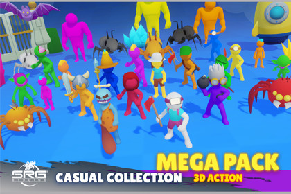 Casual Collection - Action 3D Assets Mega Pack