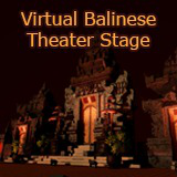 Virtual Balinese Theater Stage 3D Model