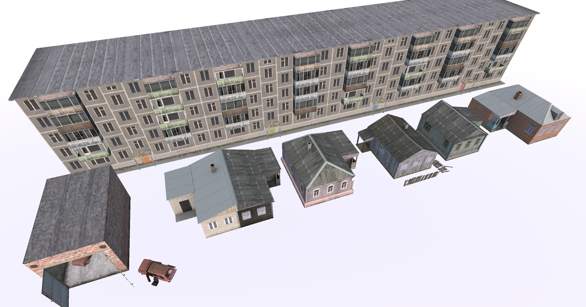 Unity Building Models Mobile Buildings Set | 3D Urban | Unity Asset Store
