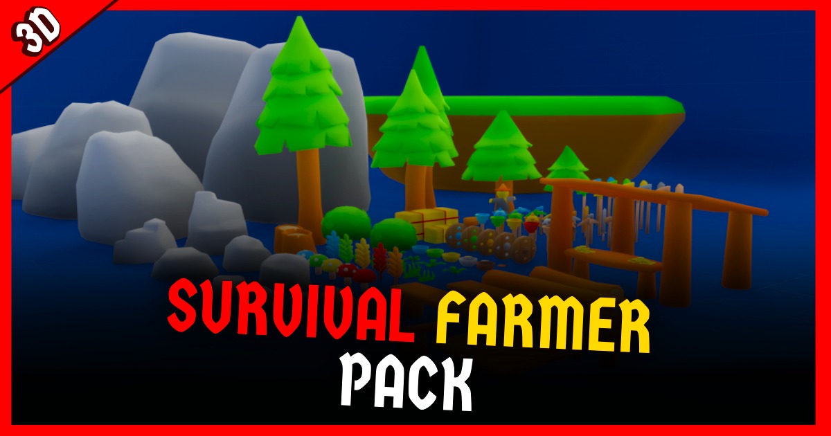 HyperCasual - Farmer & Survival Pack | 3D 道具 | Unity Asset Store
