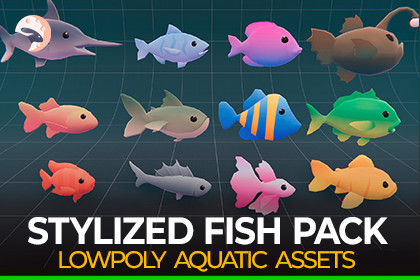 Stylized Fish Pack - LowPoly Aquatic Life