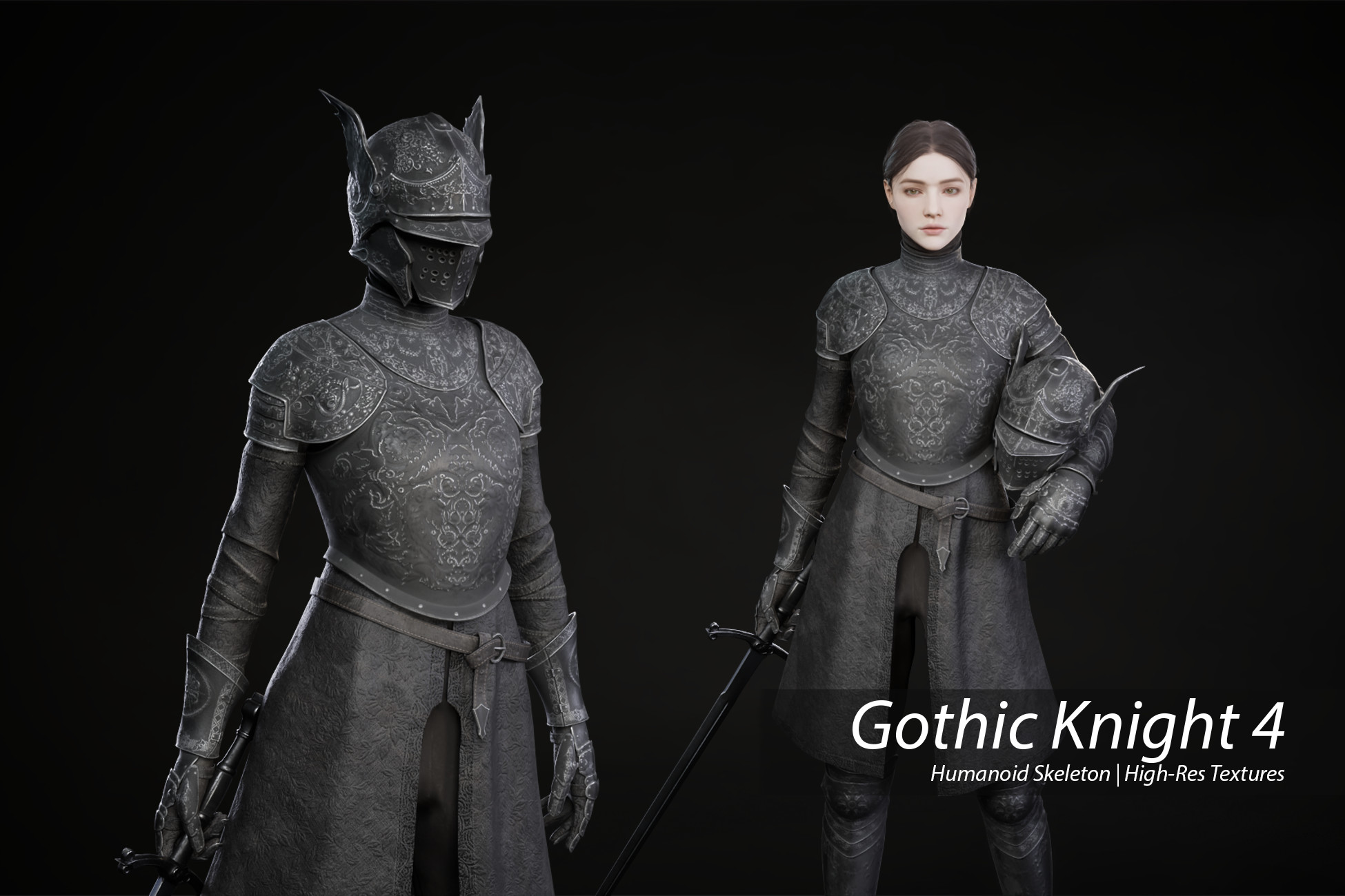 Gothic Knight_4 | 3D Humanoids | Unity Asset Store