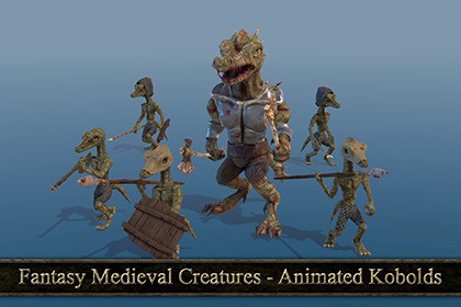 Fantasy Medieval Creatures - Animated Kobolds