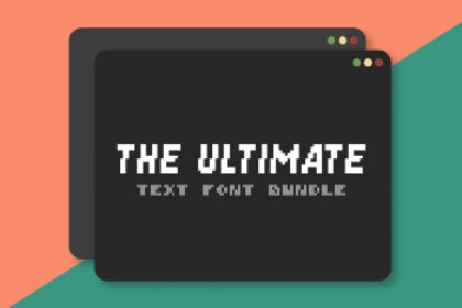 THE ULTIMATE PIXEL FONT BUNDLE