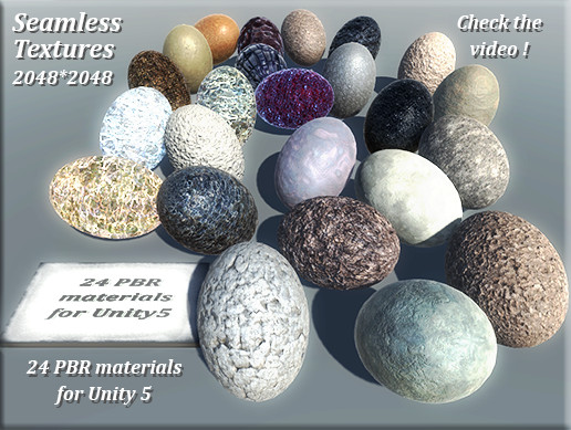 24 PBR Materials for Unity 5 | 2D Textures & Materials | Unity Asset Store