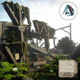 Realistic Post Apocalyptic Highway Bridge Asset Package