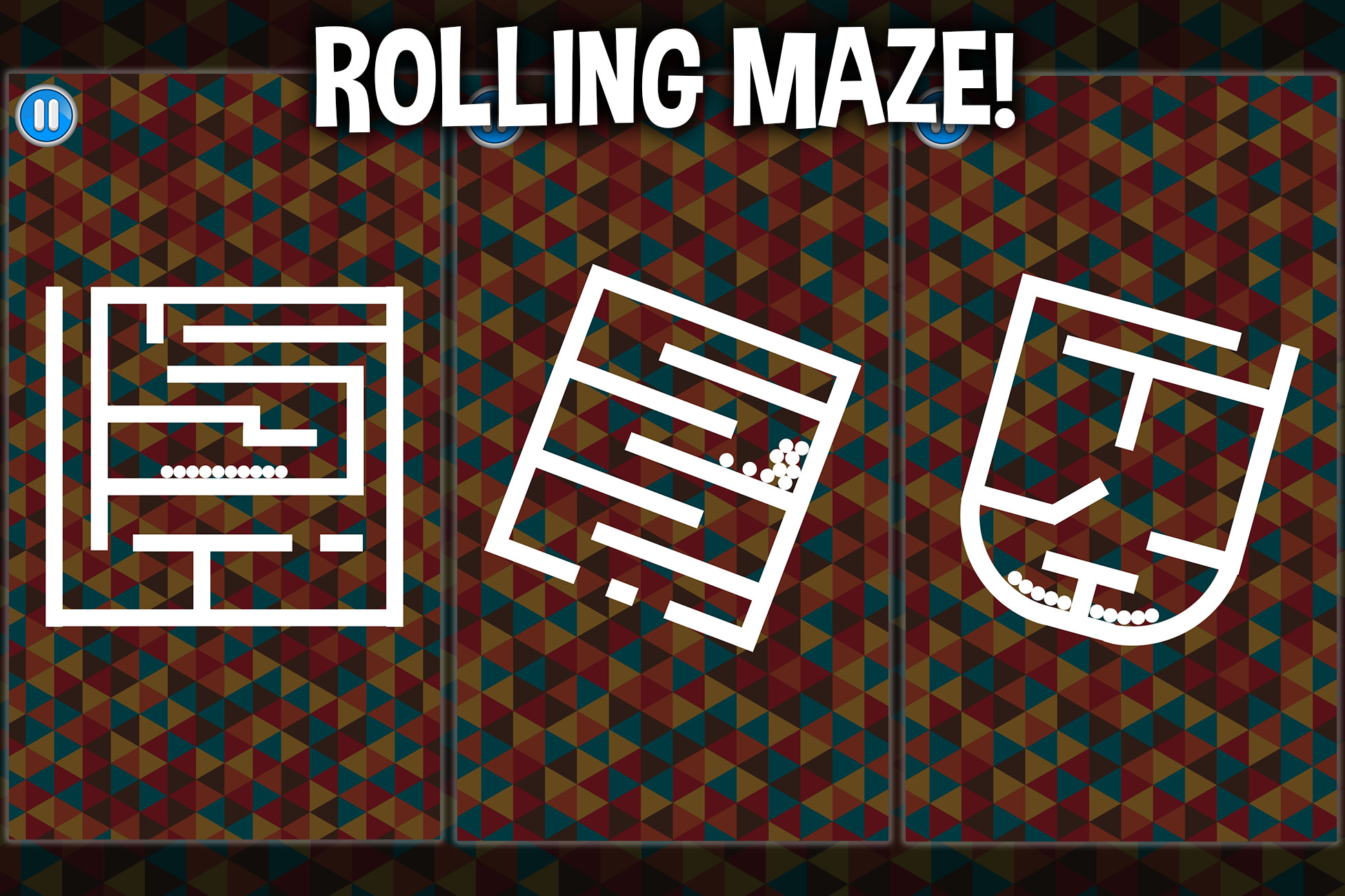 Rolling Maze balls rotate complete project puzzle game template