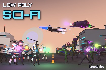 Low Poly SCI-FI