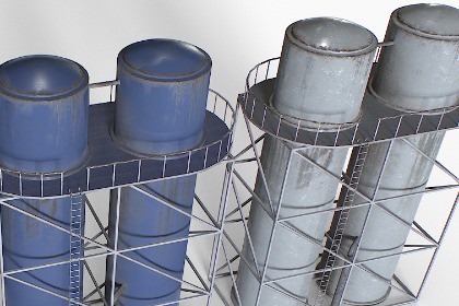 Old and Rusty Water Tanks 2