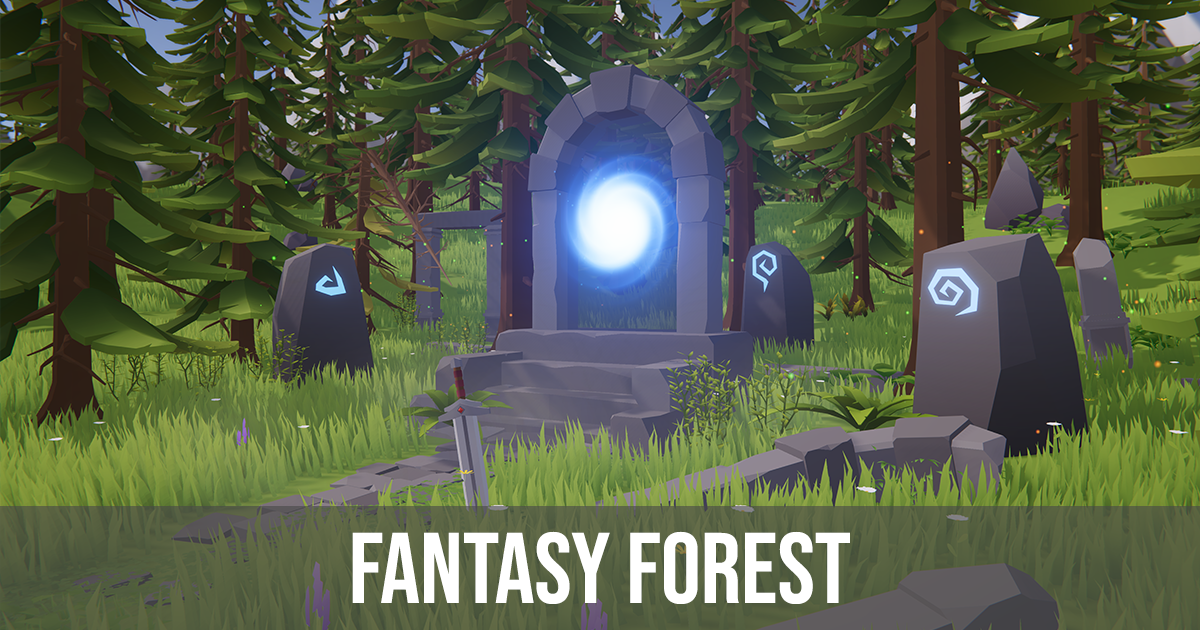 Low Poly Fantasy Forest | 3D Landscapes | Unity Asset Store
