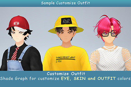 Anime Male Dancer - Pack 13 (3 outfits)