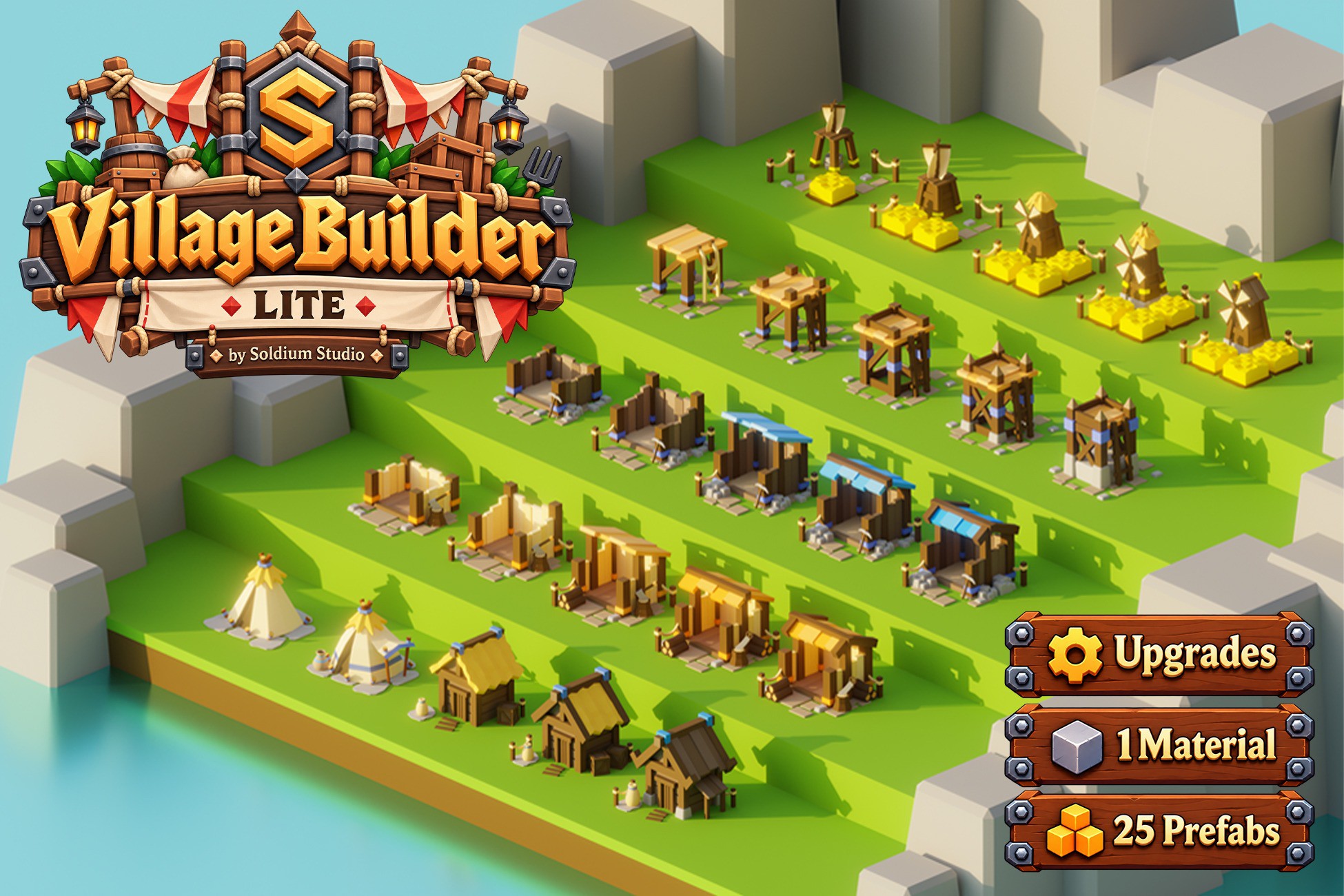Low Poly Medieval Builder by Soldium Studio