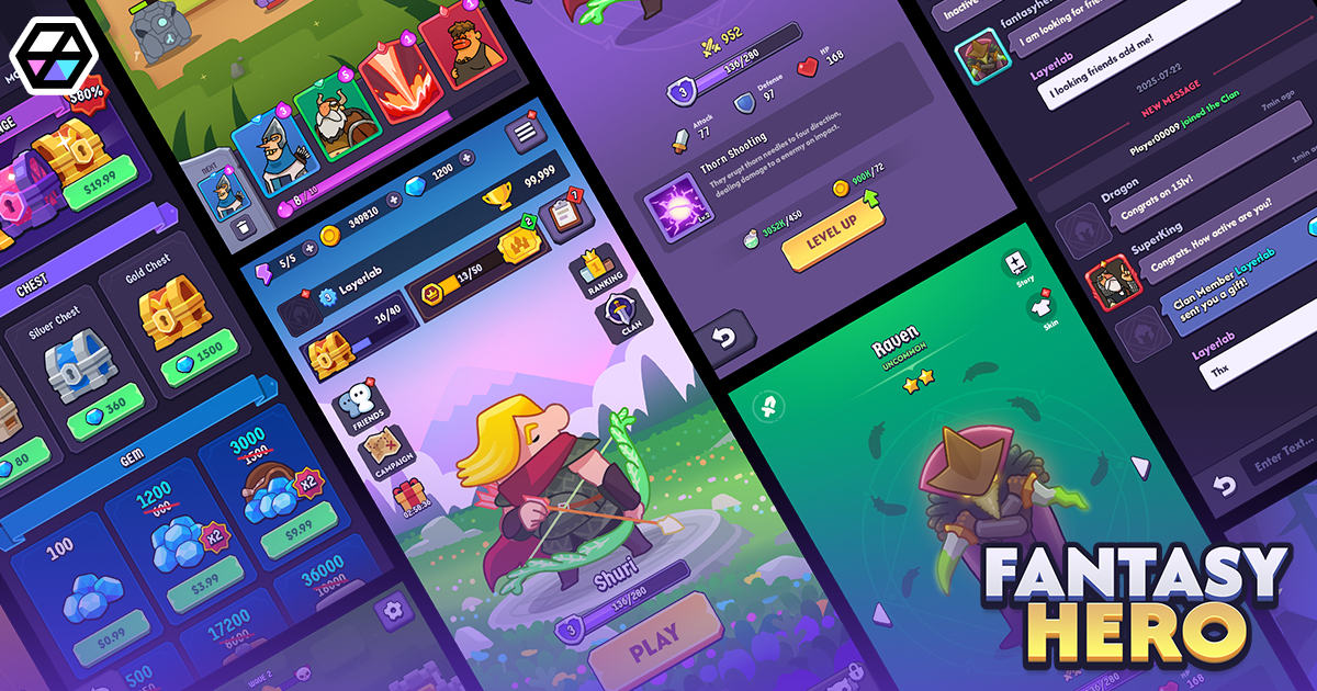GUI Pro - Fantasy Hero | 2D GUI | Unity Asset Store
