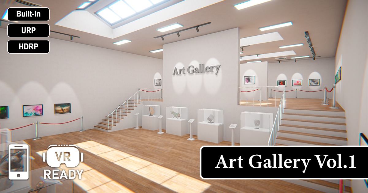 Unity Web Gallery Art Gallery Vol.1 | 3D 环境 | Unity Asset Store