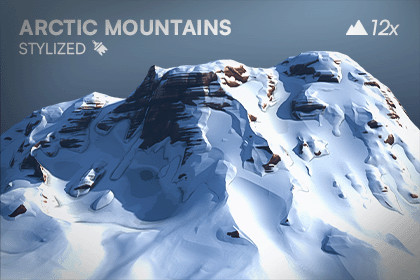 Arctic Mountain Bundle Stylized