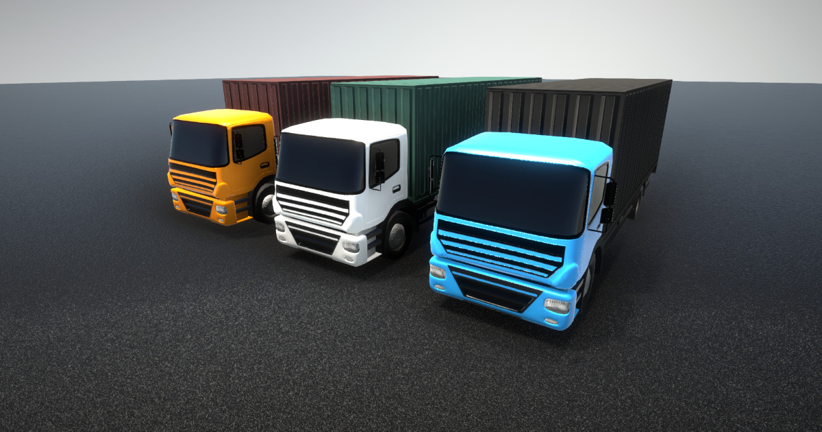 Truck low poly | 3D 車両 | Unity Asset Store