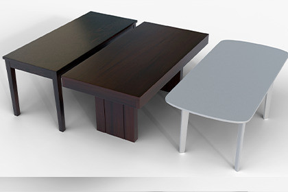 Wooden & Modern Table Pack 7