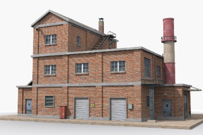 Industrial Factory Building – Variant 14