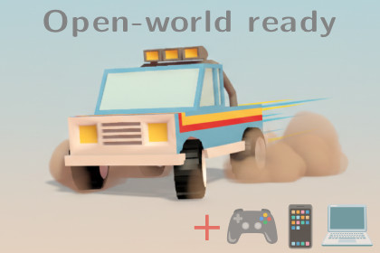 Stylized Car Controller – Mobile, PC & Gamepad