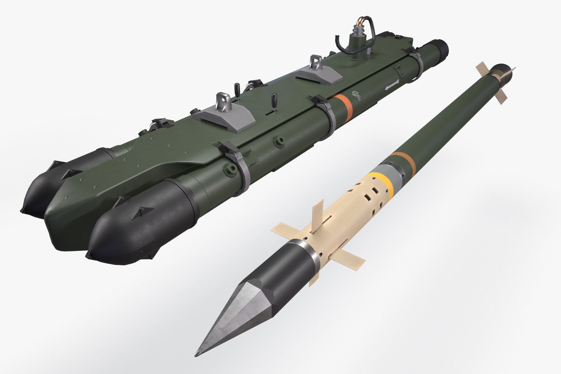 Mbda Weapons Table MBDA MISTRAL Launcher With Missile | 3D Weapons | Unity Asset Store