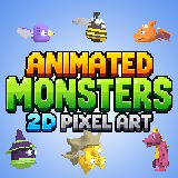 Animated Monsters 2D Pixel Art