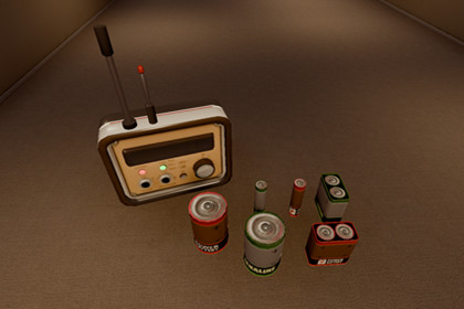 Retro Radio and Batteries