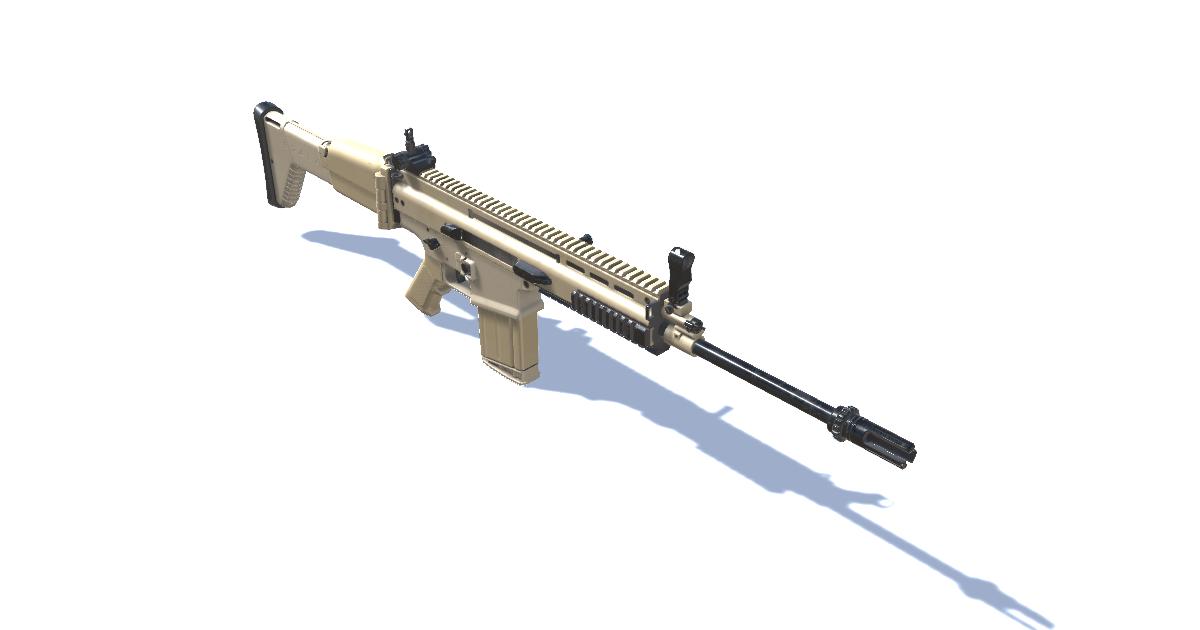 Belgium Assault Rifle Long | 3D Guns | Unity Asset Store