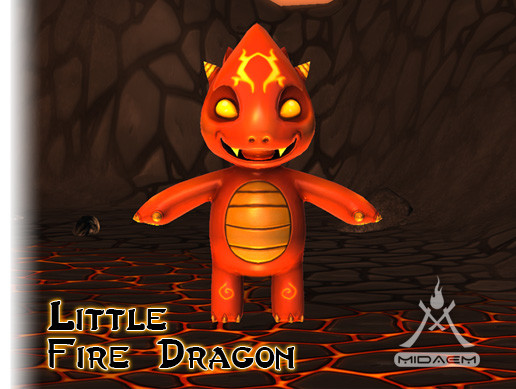 Unity Dragon Fire Little Fire Dragon | 3D Creatures | Unity Asset Store