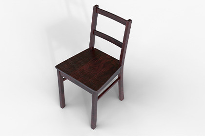 Photorealistic Wooden Chair for ArchViz Projects