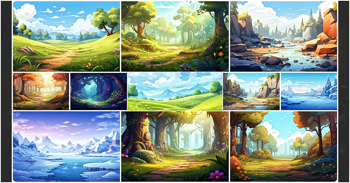 BACKGROUND - Stylized Nature 2 | 2D Environments | Unity Asset Store