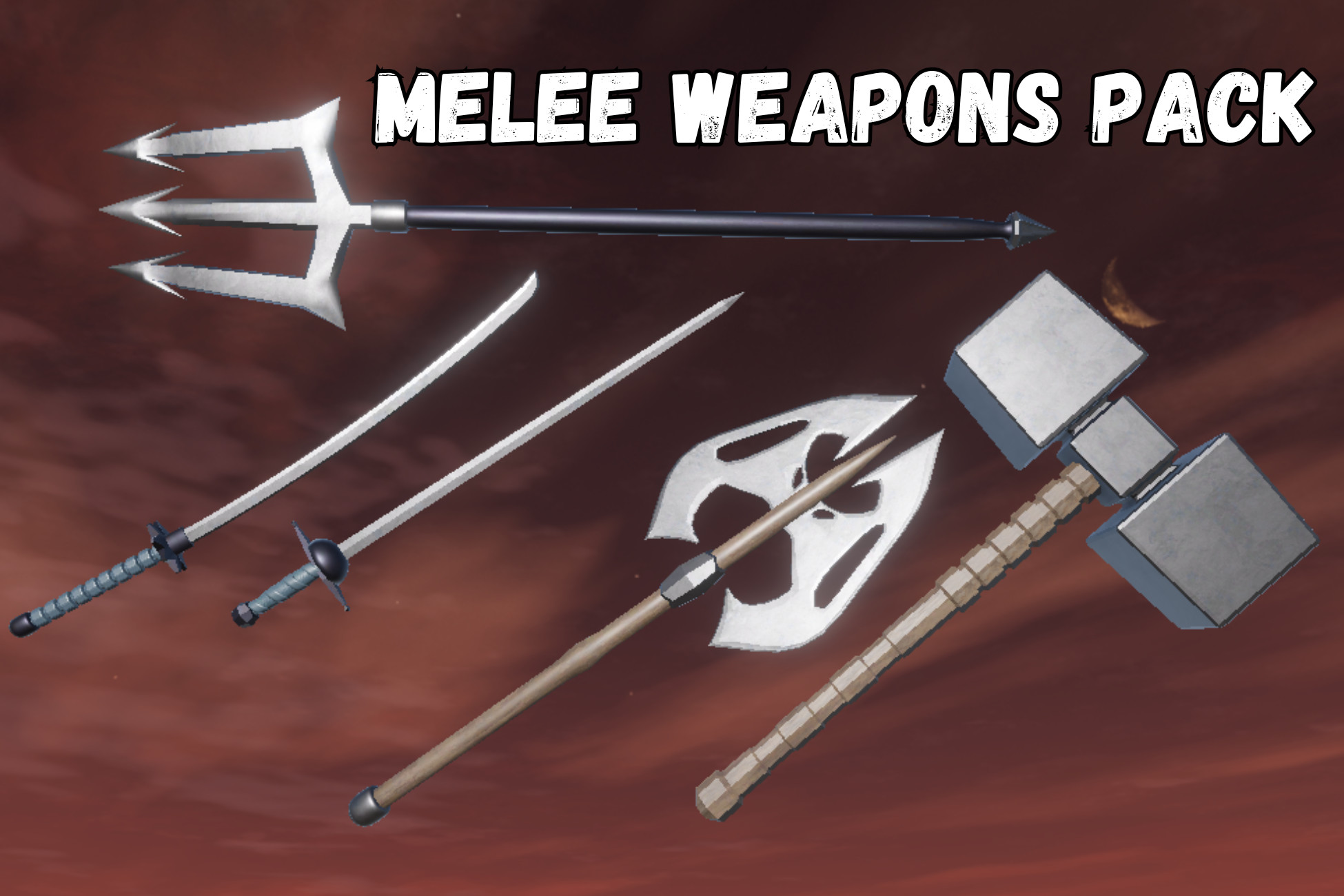 Melee Weapons 30 Pack | 3D Weapons | Unity Asset Store