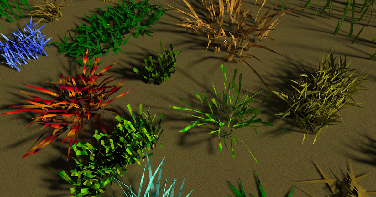Low Poly Grass Set II | 3D Characters | Unity Asset Store