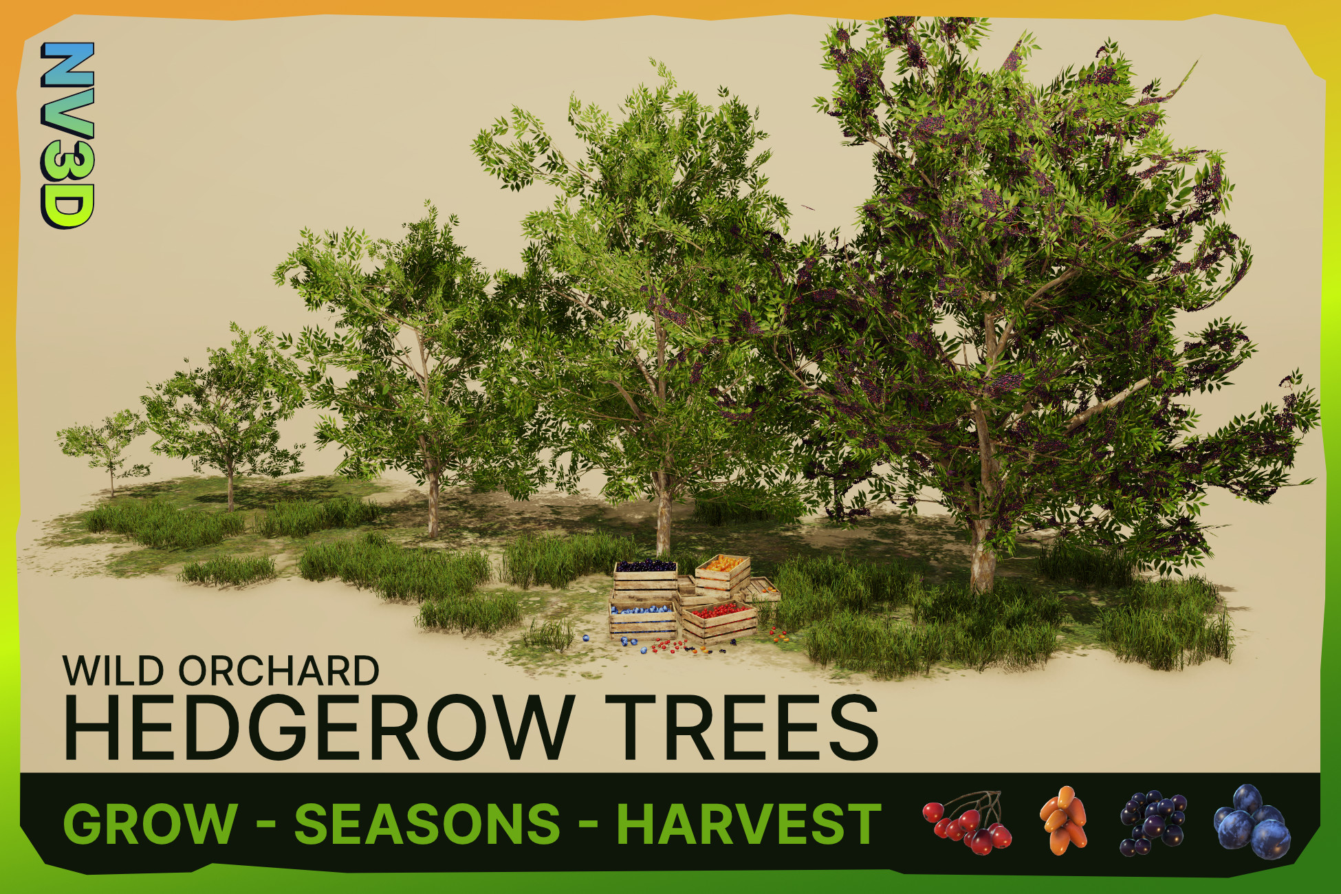 Wild Orchard: Hedgerow Trees | Harvestable Berries
