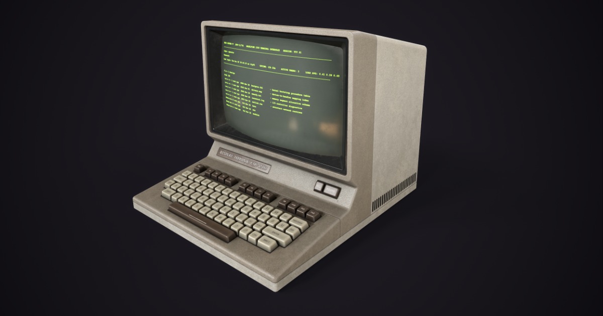Terminal Store Unity Retro Desktop Terminal | 3D Electronics | Unity Asset Store
