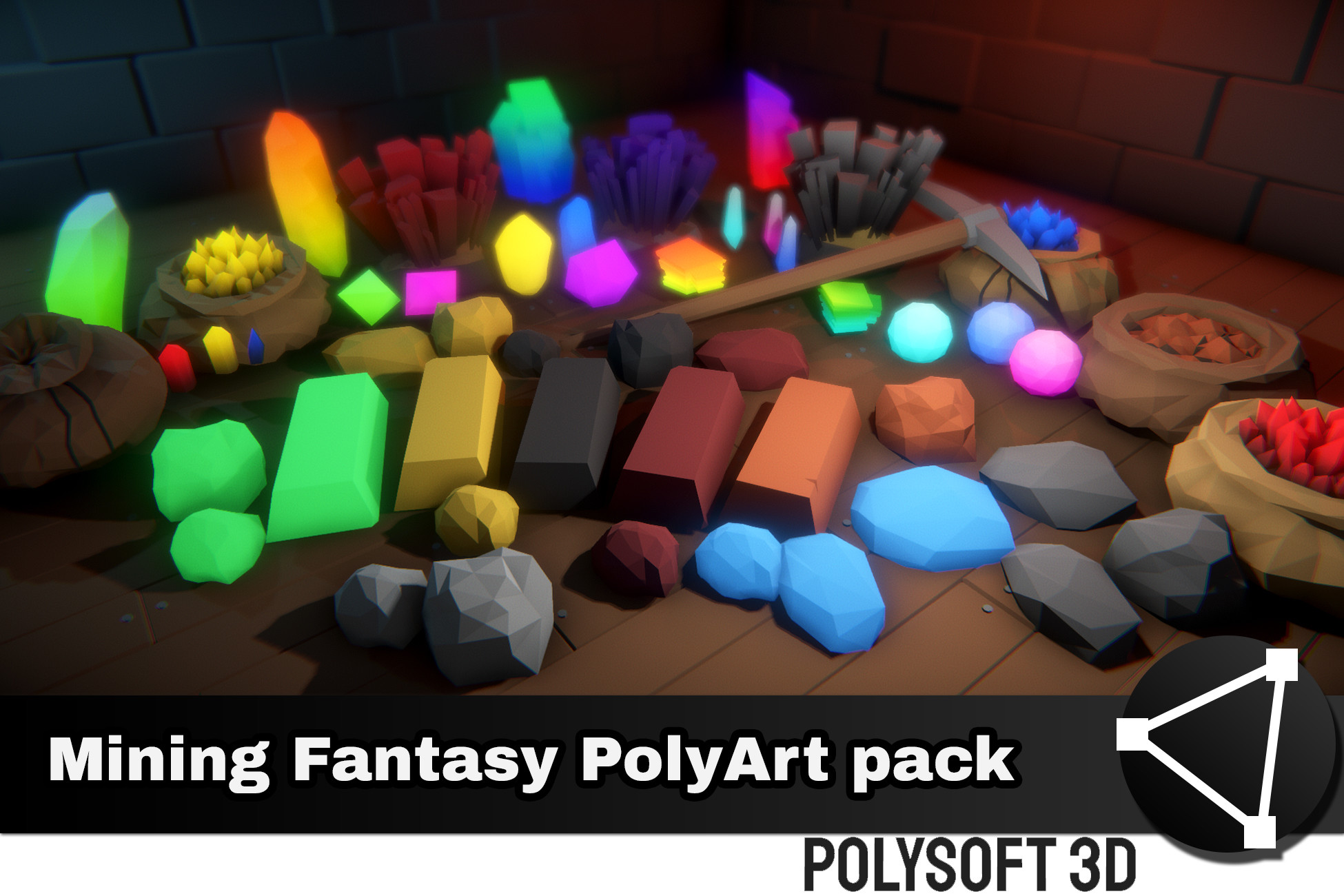 POLYART - Mining fantasy pack | 3D Props | Unity Asset Store