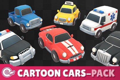Stylized Cars Pack - Low poly