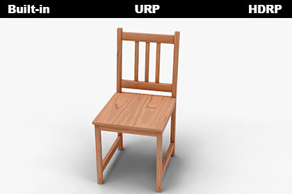 Realistic Wooden Chair – Low Poly | PBR Textured | Game Ready