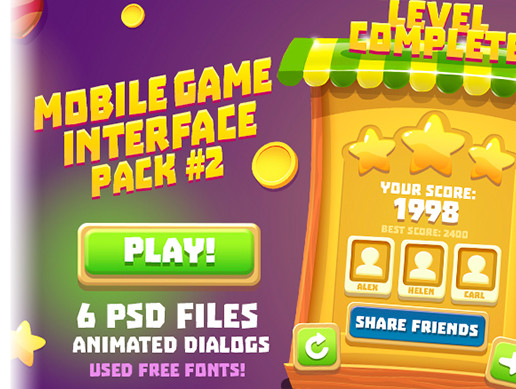 Roof GUI with Animated Dialogs | 2D Icons | Unity Asset Store