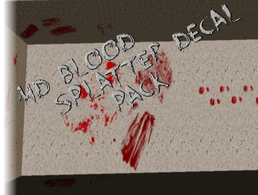 HD Blood Splatter Decals | 2D Textures & Materials | Unity Asset Store