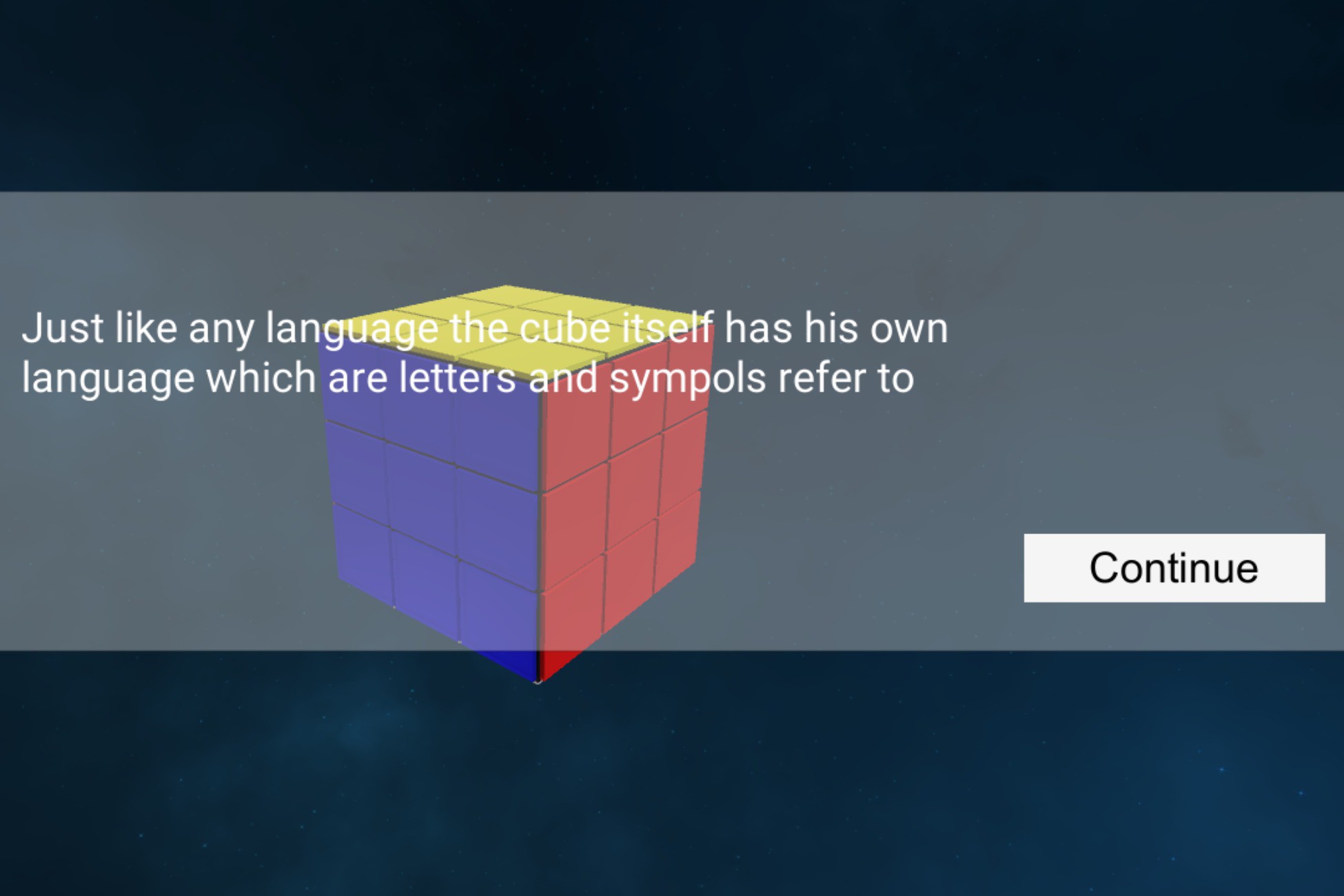 3D Rubik Cube with all Possible axes Rotations