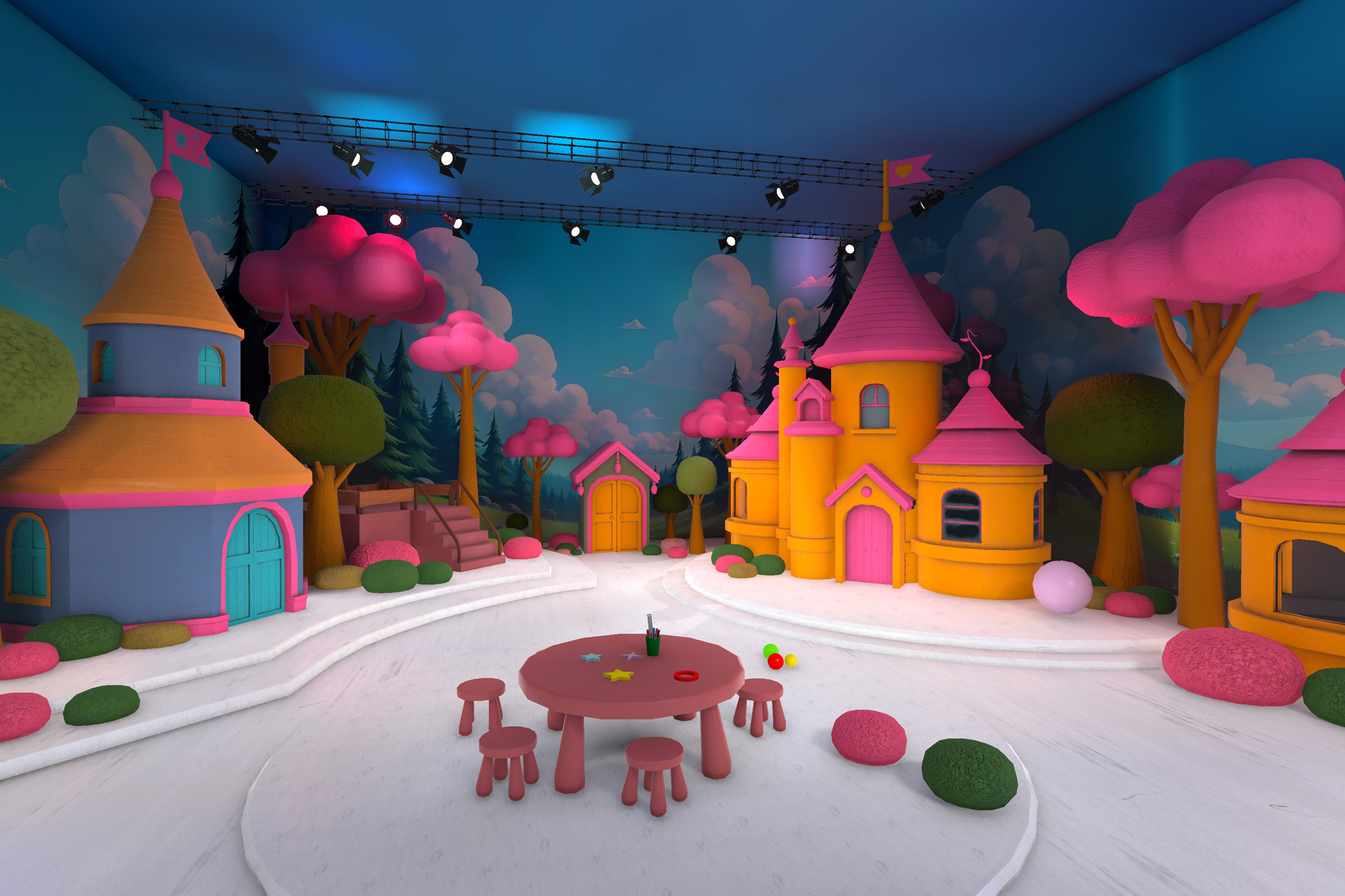 Kids TV Studio 2. (URP) | 3D Interior | Unity Asset Store