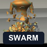 Disintegrator — Dissolve Any Mesh into a Swarm: Bats, Butterflies, Ash, Cards