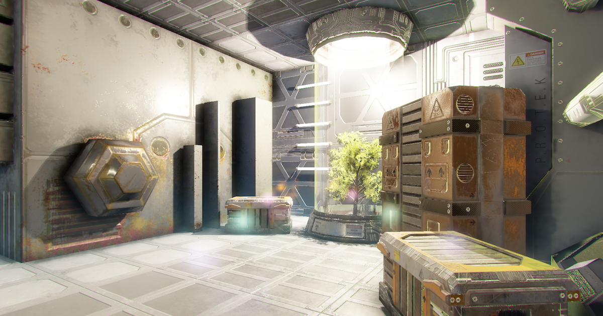Pro-TEK Sci-Fi PBR Laboratory Interior with Hologram | 3D Environments ...