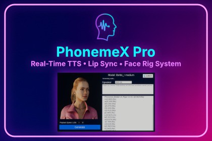 PhonemeX Pro – Offline TTS, Lip-Sync, Avatar & Face Rig System